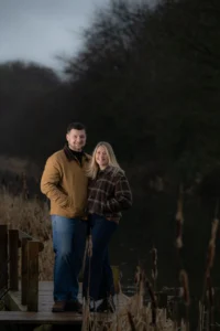 Natural outdoor couple portrait by North Devon photographer Robb Webb